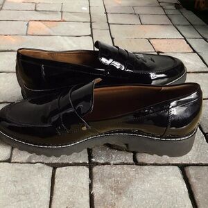 franco sarto cassandra black penny loafer